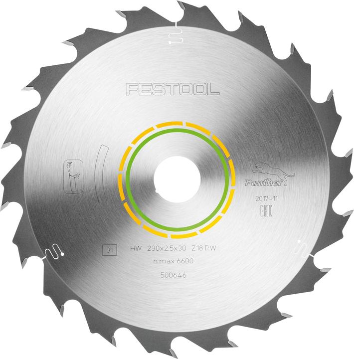 Produktbild Festool Kreissägeblatt HW 230x2,5x30 PW18
