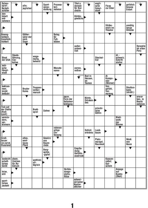 Produktbild Kreuzworträtsel - Band 1 (Deutsch, 2024)