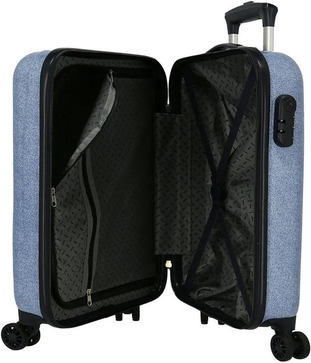 Actual product image Spiderman Denim Cabin and Medium Suitcase Set (70 l)