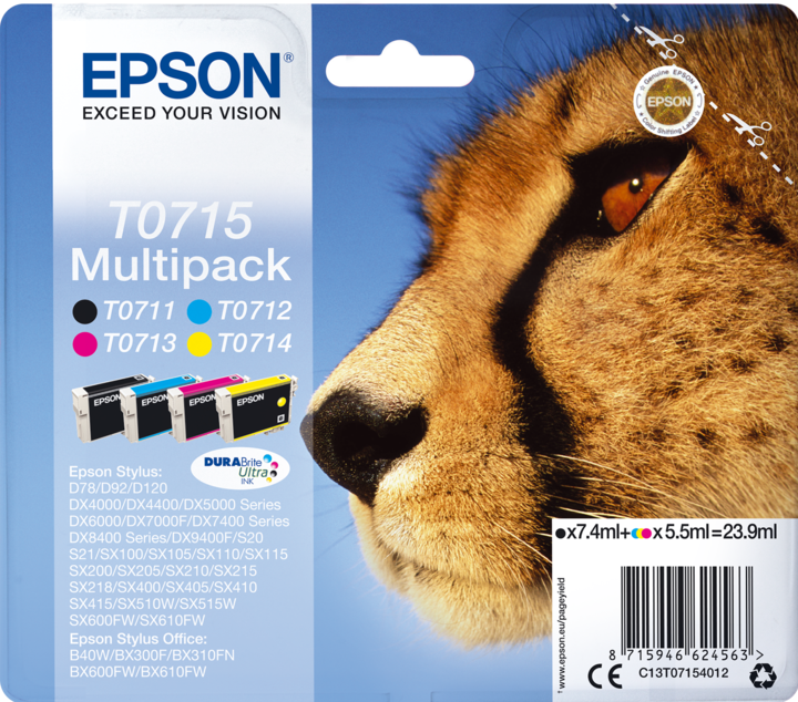 Produktbild Epson T0714 DuraBrite Ultra (Y)