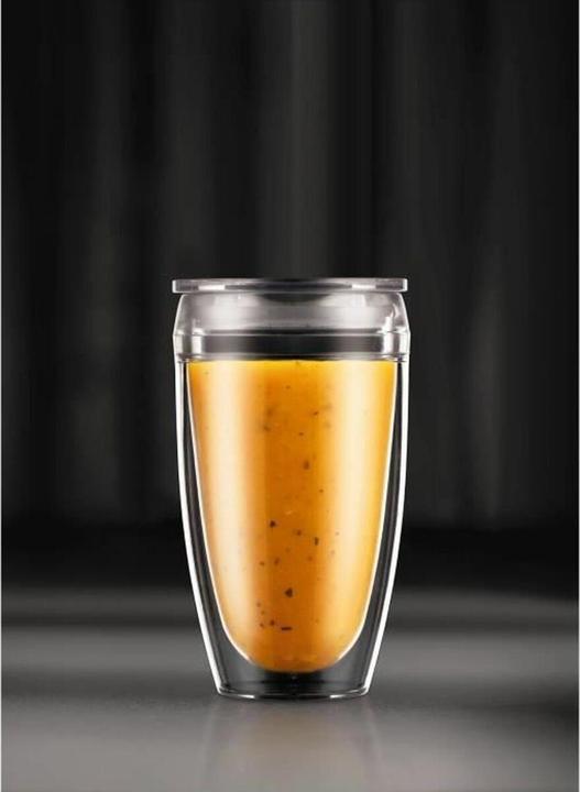 Actual product image Bodum Pavina To Go coffee mug 0.45 l, 2 pieces, transparent (450 ml, 2 x)