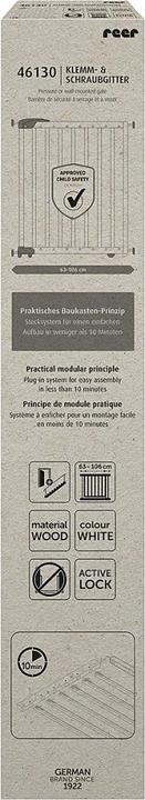 Productafbeelding Reer Klem- en schroefrooster, modulair systeem, wit (63 cm)