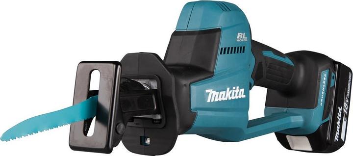 Produktbild Makita DJR189RTJ Akku-Säbelsäge, 18 V, 0–3100 SPM, 22 mm, 2 x 5,0 Ah Li-Ion, 2,5 kg