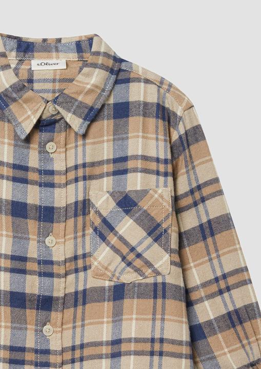 Immagine prodotto S.Oliver Hemd Kariertes Flanellhemd mit Brusttasche im Regular Fit (116, 122)