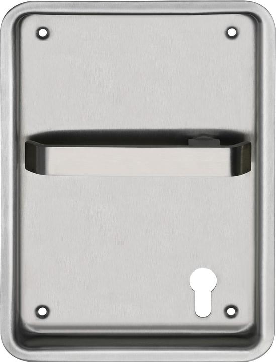 Marchesi Gym cover, 170 x 240 mm, left, PZ 72 mm, VK 9 mm, satin stainless steel (Door set)