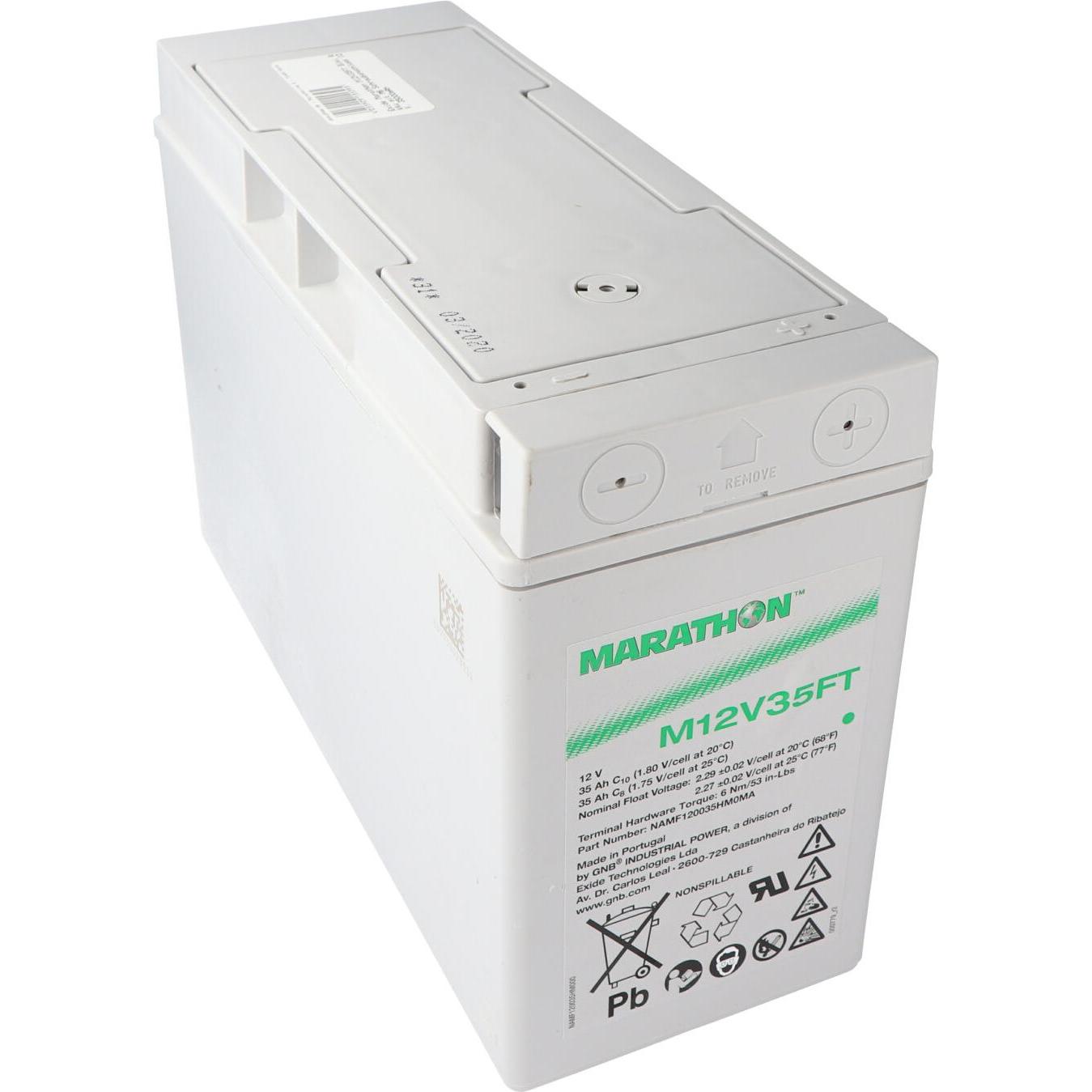 Thumbnail - Exide, Versorgungsbatterie, Marathon M12V35FT Blei Akku mit M6 Schraubanschluss 12V, 35000mAh (12 V, 35 Ah)