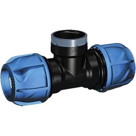 Thumbnail - Georg Fischer, Zubehör Sanitärinstallation, GF T 90° IG IJOINT PP/NBR PN16 D32-¾"