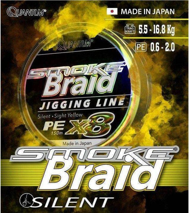 Immagine prodotto Quantum Smoke Braid Jigging Line (9.10 kg, 0.14 mm)