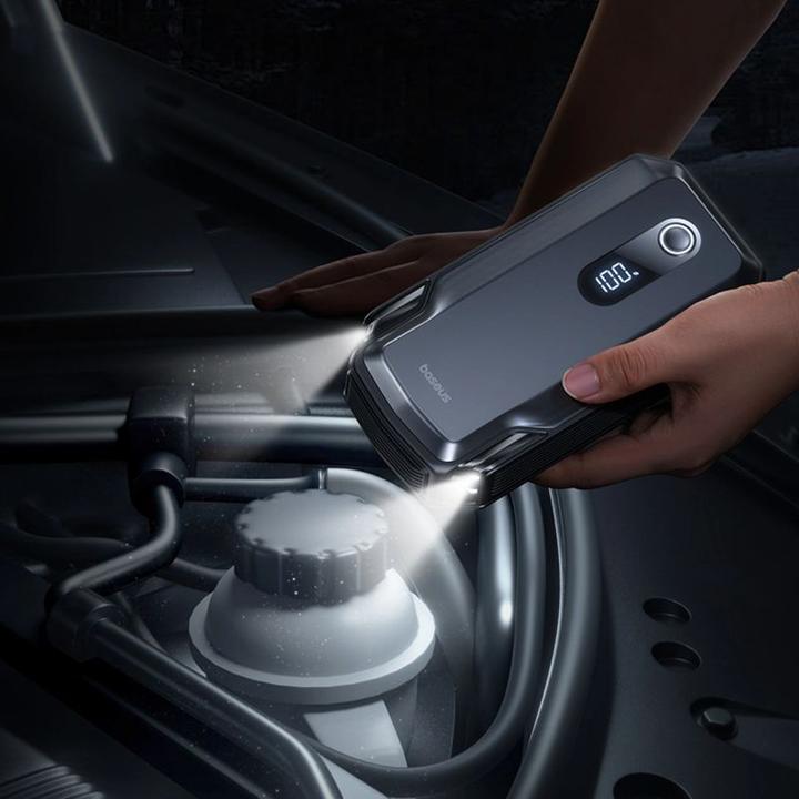 Immagine prodotto Baseus - Car Jump Starter Super Energy Max (C0120500) - 20000mAh, 12V - Cosmic Black (8000 A, 20000 mAh)