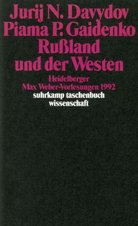Produktbild Russland und der Westen (Deutsch, Jurij N. Davydov, Piama P. Gaedenko, 1995)