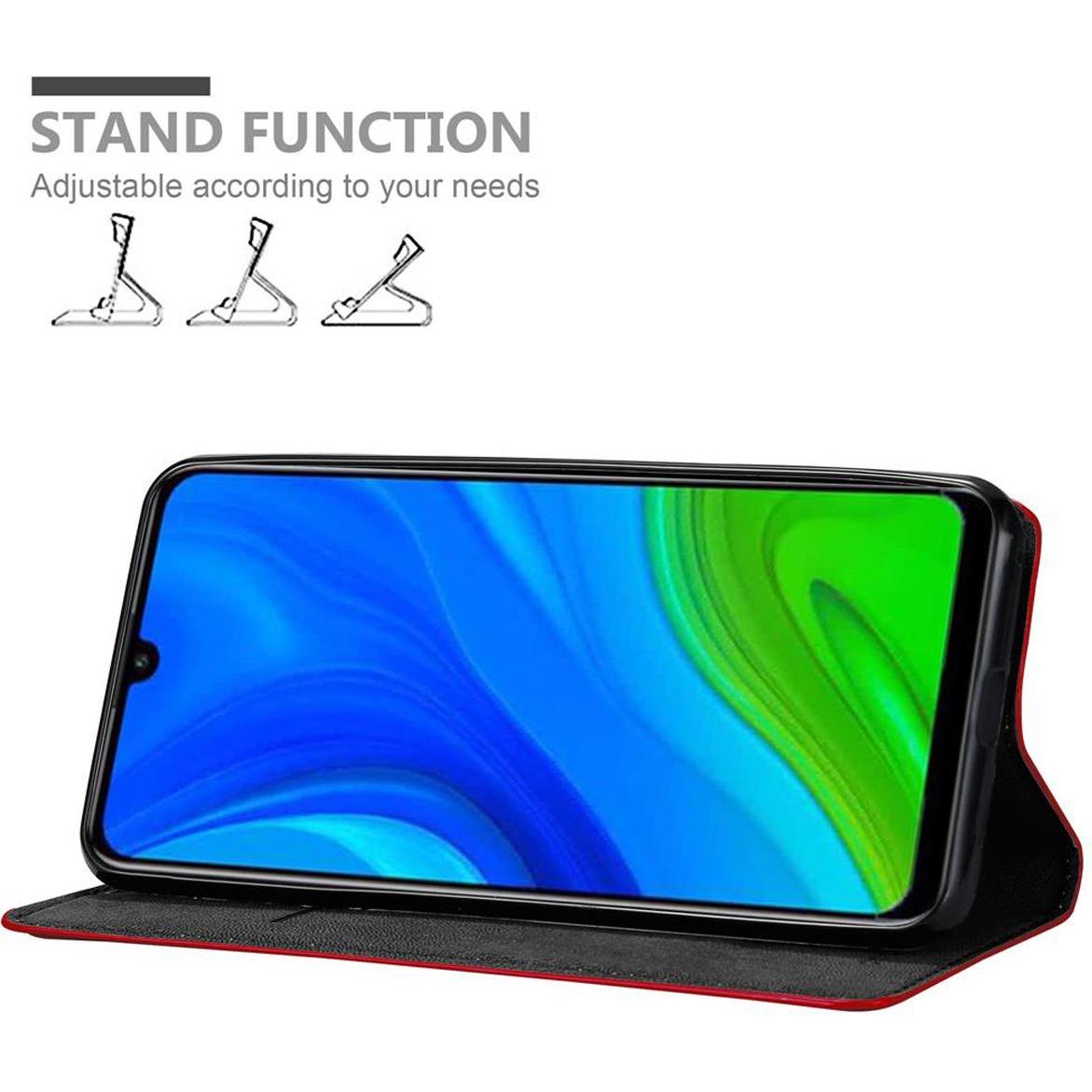 Thumbnail - Cadorabo Book Invisible Magnet Cover (Huawei P Smart (2020)), Smartphone Hülle, Rot