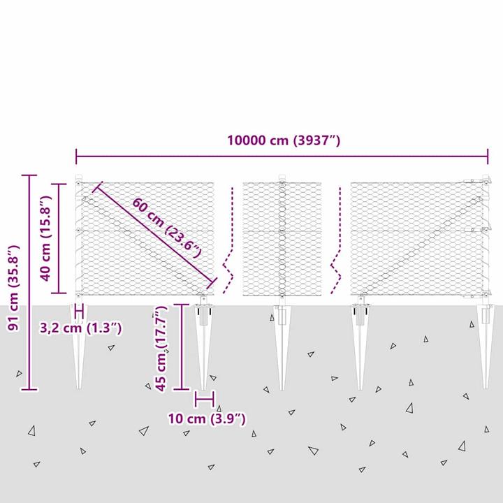 Produktbild vidaXL Gartenzaun