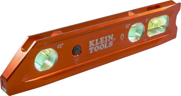 Actual product image Klein Tools 935RBLT Illuminated Torpedo Billet Spirit Level (30 cm)