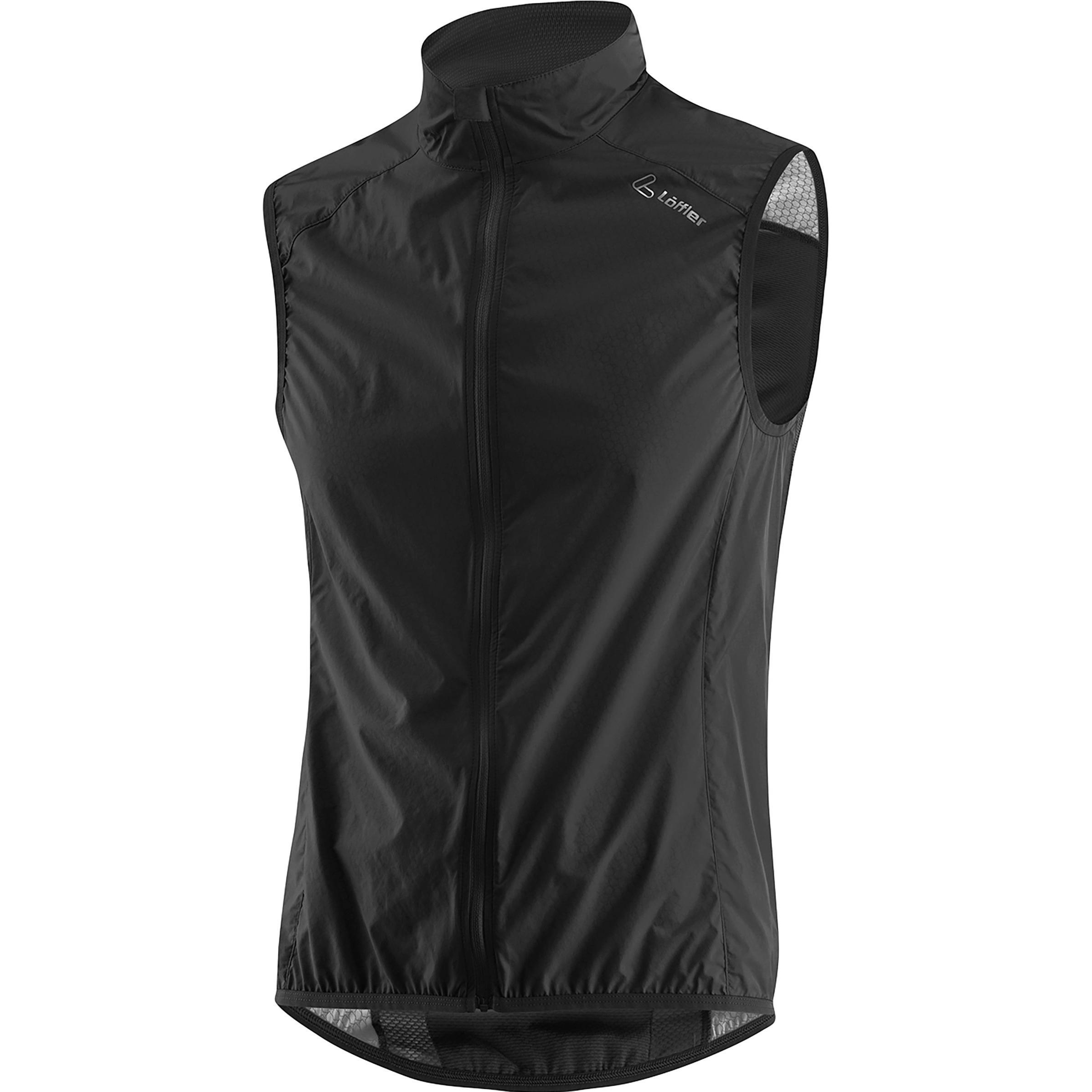 Löffler, Herren, Weste, Bike Vest WPM Pocket, Schwarz, (50, M)
