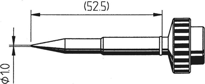 Produktbild Soldering tip ERSADUR lead free, 1.0 mm (Lötspitze)