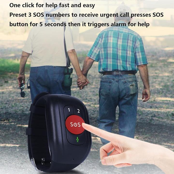 Actual product image Quyueda Senior SOS GPS Tracker with Voice Calls, Activity Monitoring, and Safety Alerts