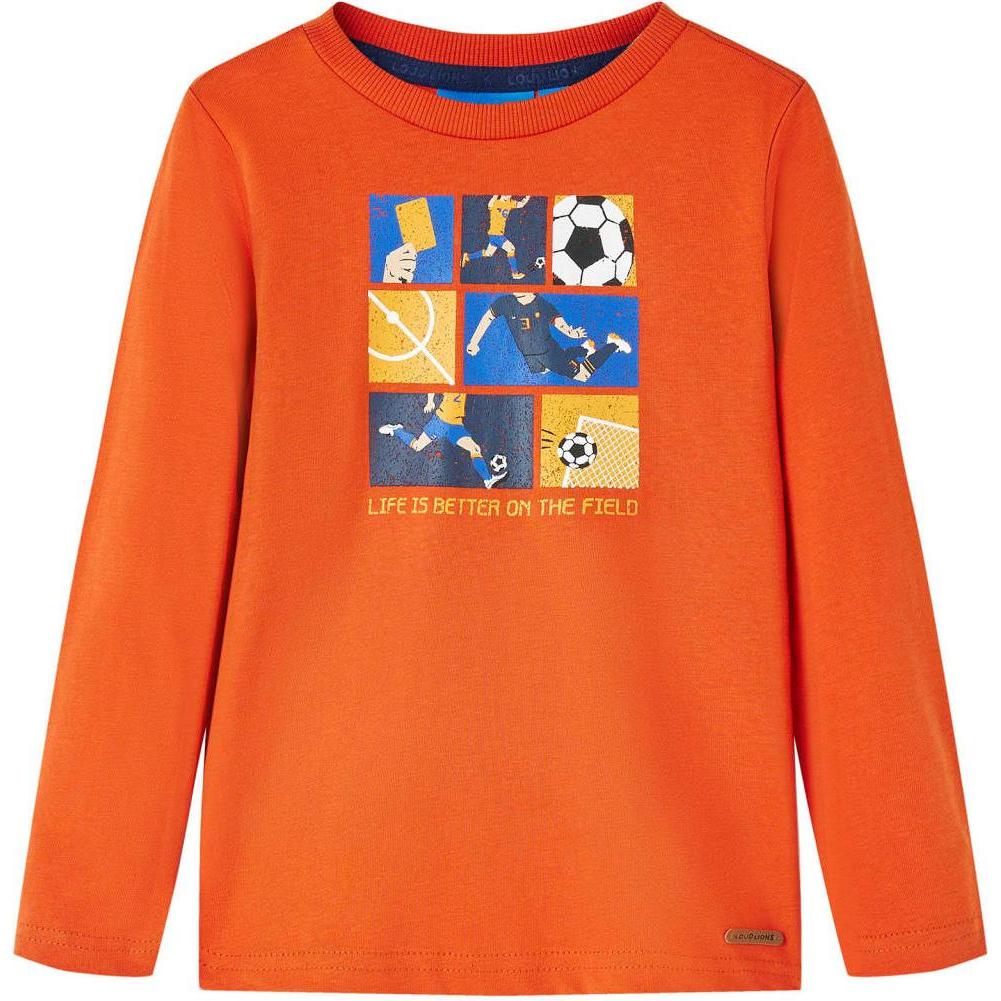 VidaXL, Jungen, Shirt, Lubmila, Orange, (128)
