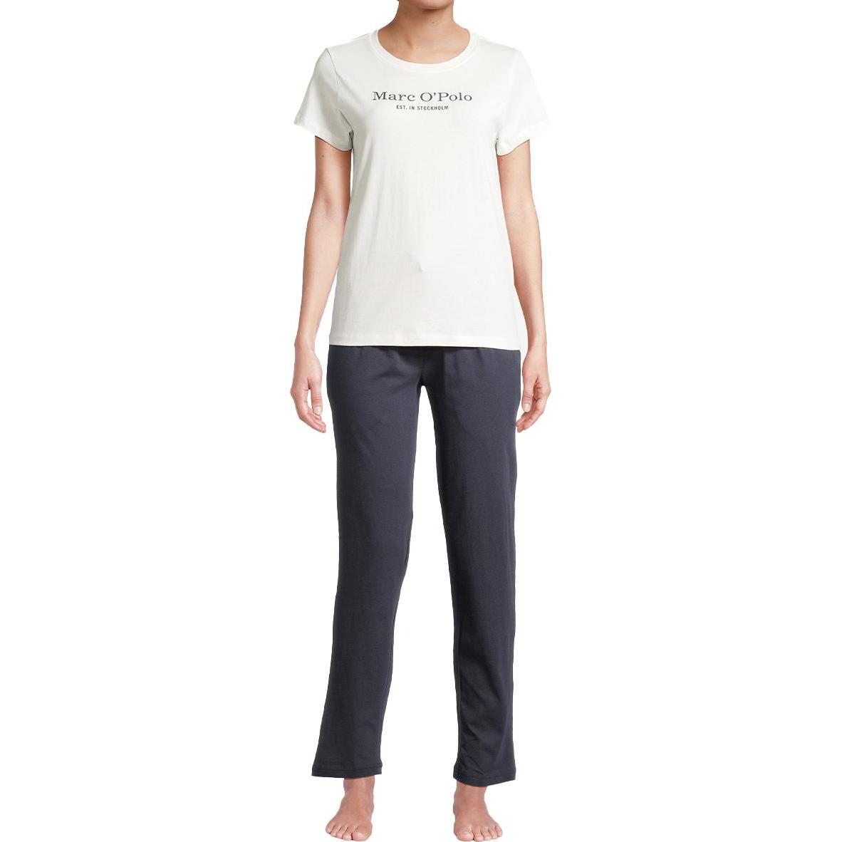 Marc O'Polo, Damen, Pyjama, Mix & Match Organic Cotton Schlafanzug, Mehrfarbig, (XL)