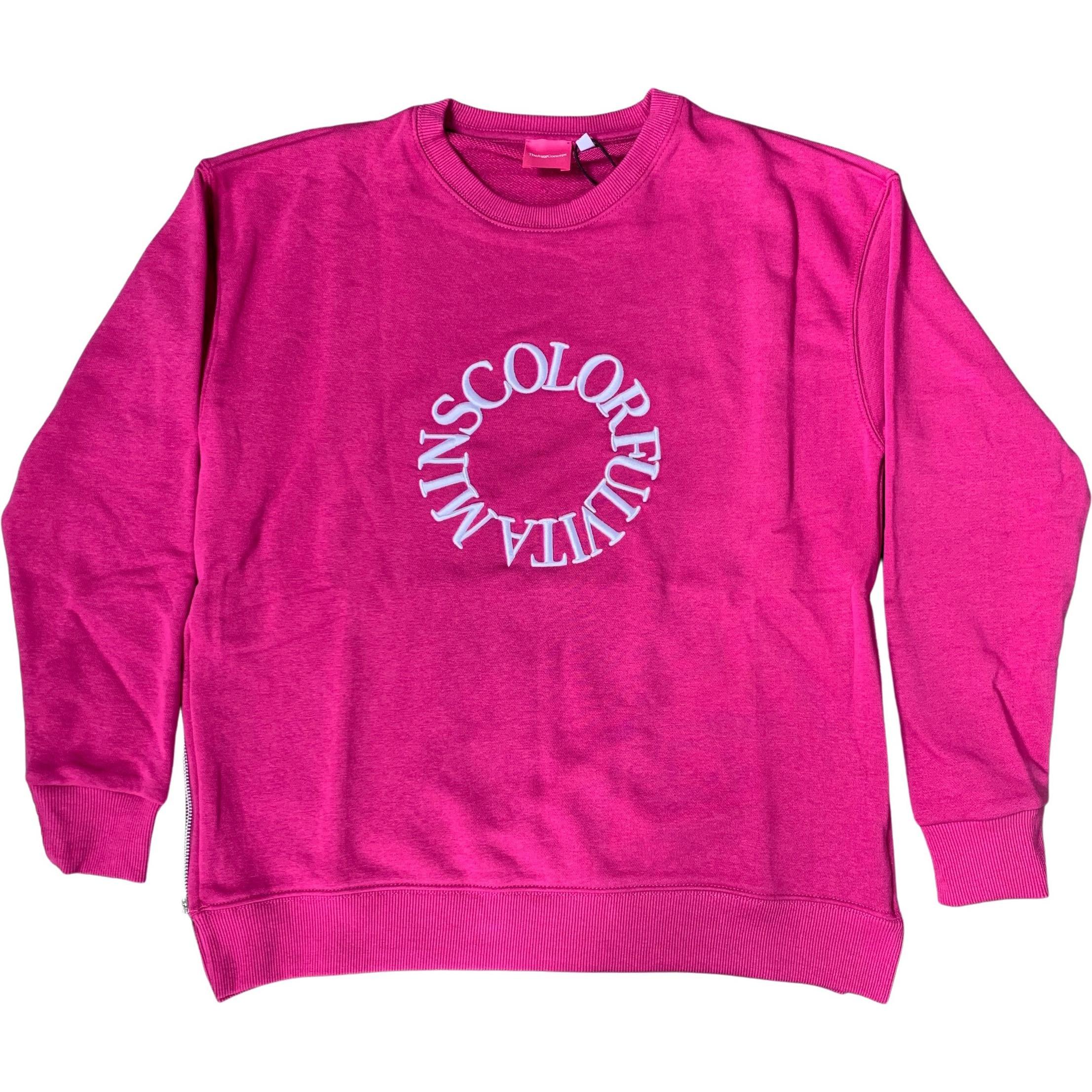 Thumbnail - TheJoggConcept, Damen, Pullover, sweatshirt mit rundhalsausschnitt, damen jcsafine - slit, Rosa, (XS)