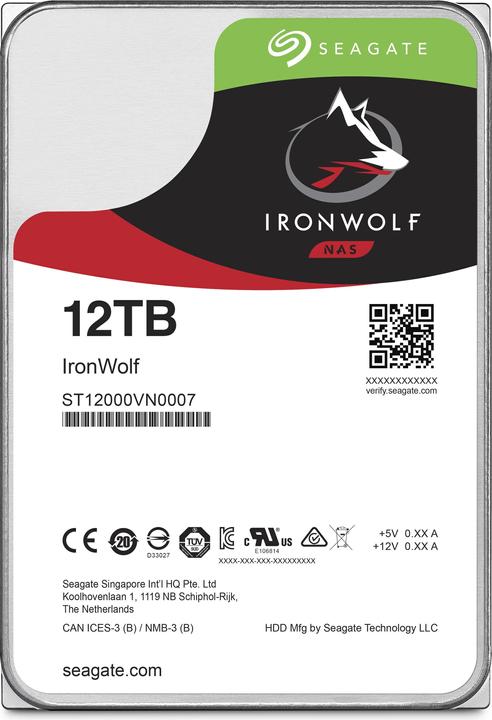 Actual product image Seagate IronWolf (12 TB, 3.5")