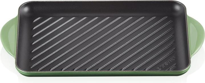 Le Creuset Grill pan rectangular Trad. 32x22cm bamboo green