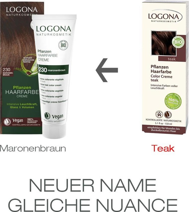 Image du produit Logona Crème colorante pour cheveux à base de plantes (230 marron brun châtain)