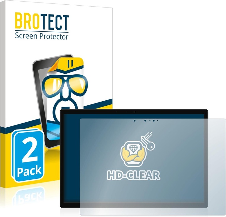 Produktbild BROTECT Schutzfolie Displayschutz Klar (2 Stück, Book S 12.4")