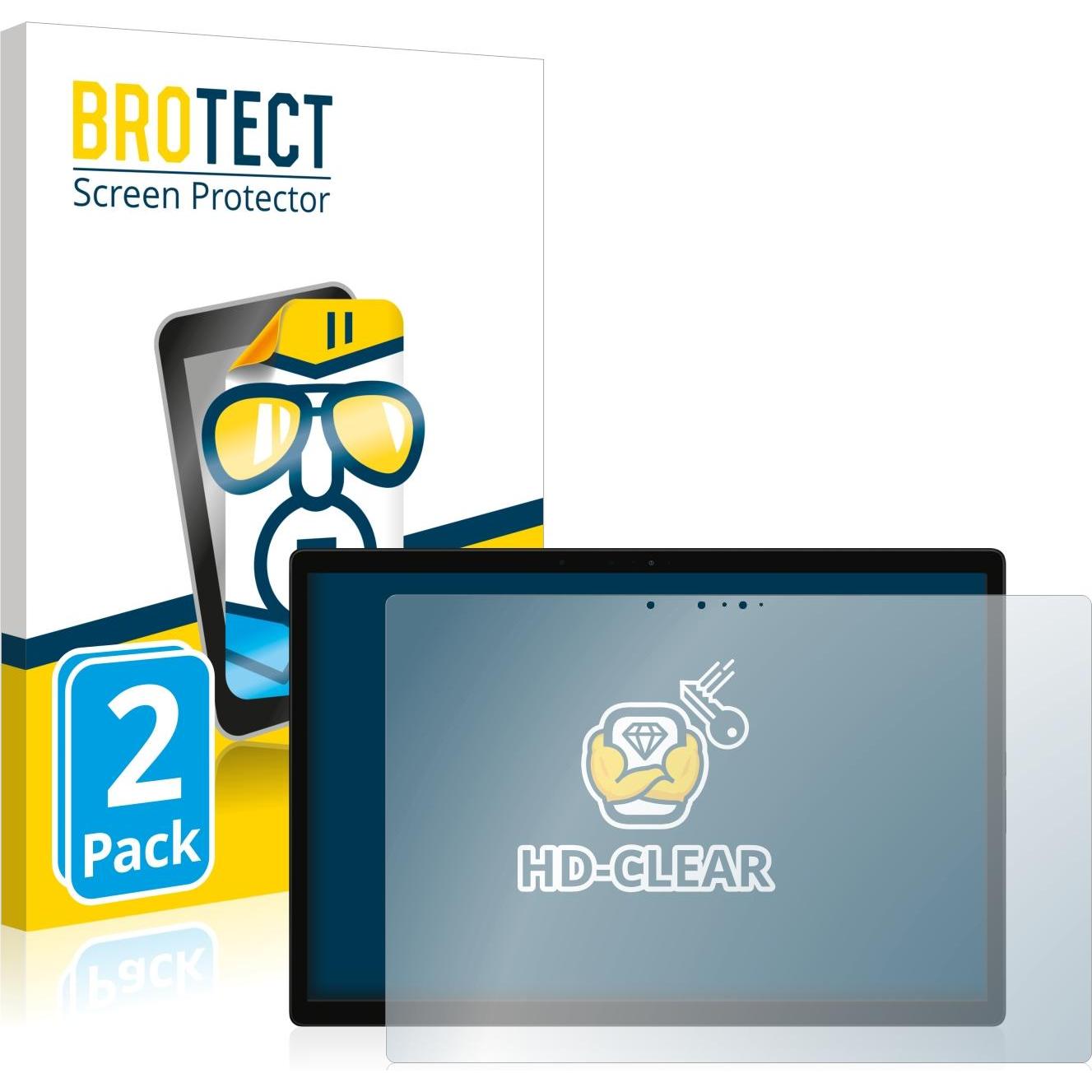BROTECT Schutzfolie Displayschutz Klar (2 Stück, Book S 12.4"), Tablet Schutzfolie