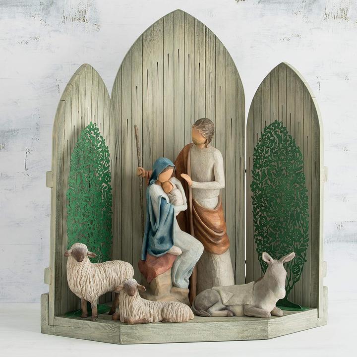 Actual product image Willow Tree Handbemaltes Krippenfiguren-Set