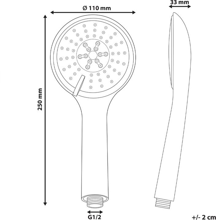 Produktbild Beliani Tumple (3 Strahlarten)