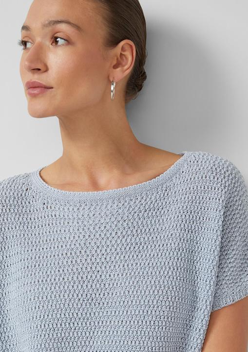 Produktbild s.Oliver Strickpullunder im Relaxed Fit mit U-Boot-Ausschnitt (M)