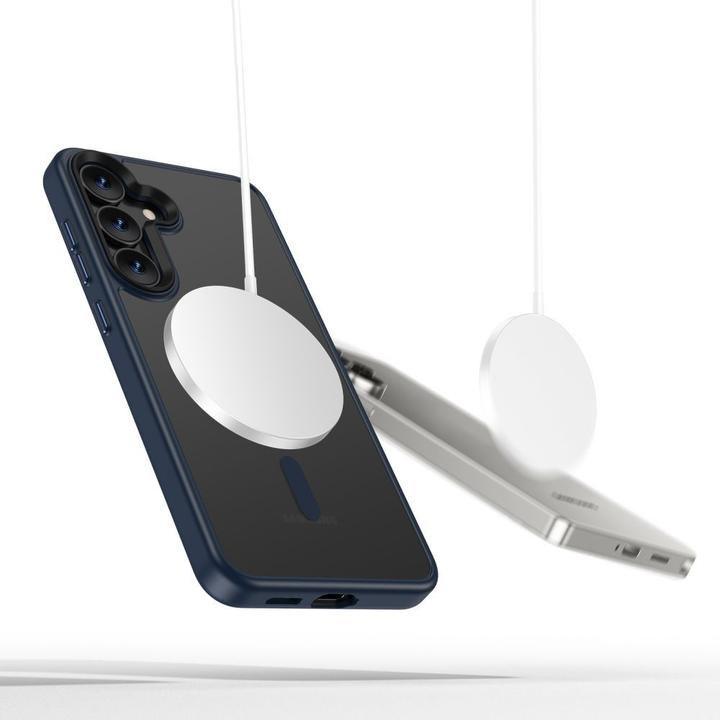 Actual product image Tech-Protect MagMat MagSafe Case for Samsung Galaxy S25 - Clear Blue (Samsung Galaxy S25)