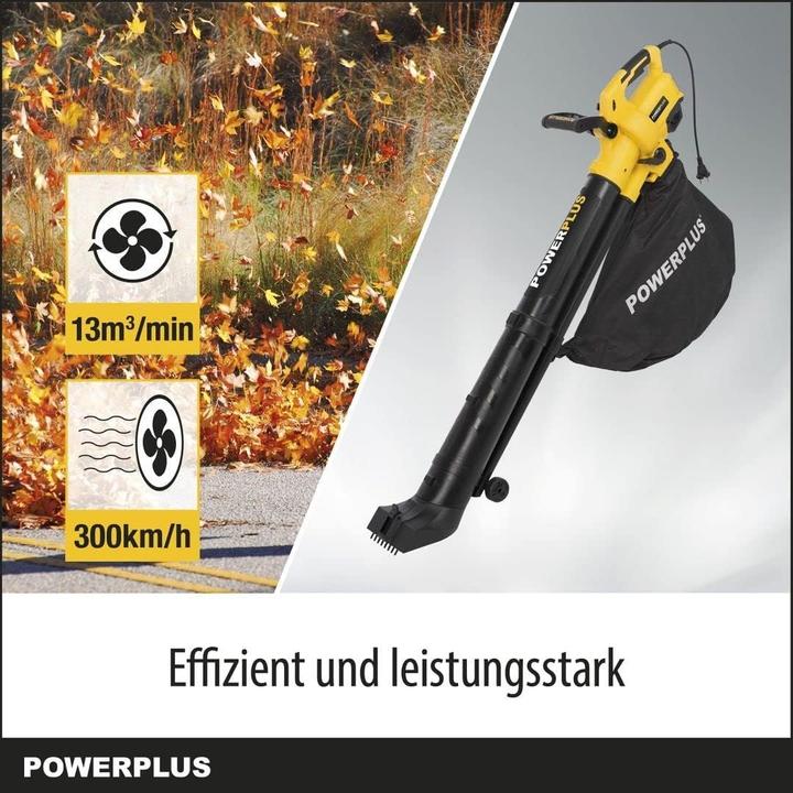 Actual product image Powerplus Leaf vacuum cleaner/blower 3300W (Electrical connection, Leaf blower, Leaf vacuums, Vacuum cleaners & blowers)
