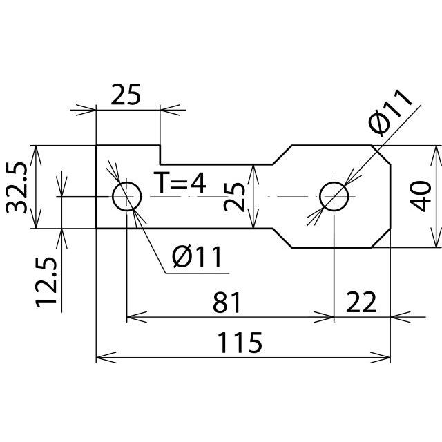 Thumbnail - Dehn Anschlussbügel IF3 gerade 923211, SAT Zubehör