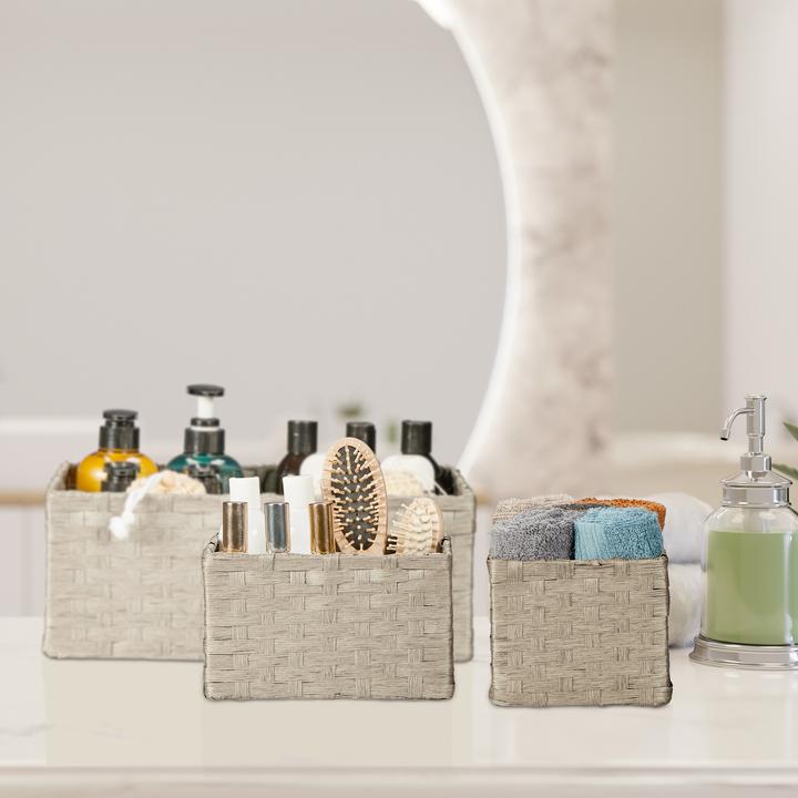 Produktbild Relaxdays 3tlg. Aufbewahrungskorb Set (35 cm, 3x)