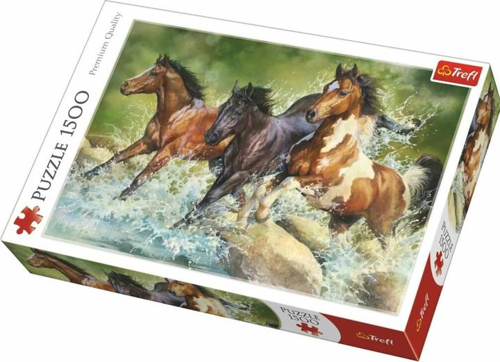 Trefl - Cavalli Selvaggi - Puzzle 1500 Pezzi - Puzzle Fai Da Te Con