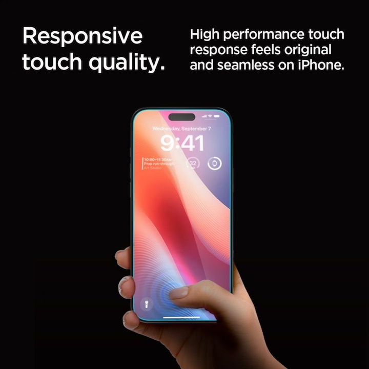 Image du produit Spigen Glas.Tr "Ez Fit" 2-Pack pour iPhone 16 Pro 6,3" intimité (2 pièce(s), Apple iPhone 16 Pro)
