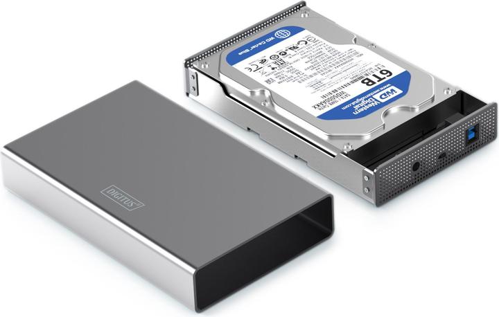 Produktbild Digitus USB 3.0 Festplattengehäuse, 3,5", SATA, 16TB, Aluminium (3.5")