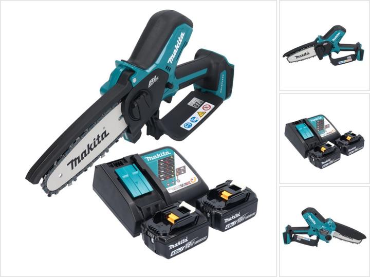 Produktbild Makita DUC 150 RM2 Akku Kettensäge 18 V 15 cm Brushless + 2x Akku 4,0 Ah + Ladegerät (Akku Kettensäge)