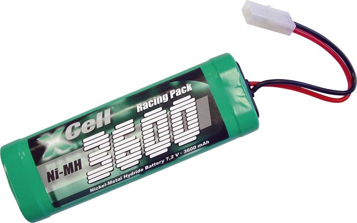 XCell ni-mh racingpack 3600 mah 7,2 volt (7.20 V, 3600 mAh)
