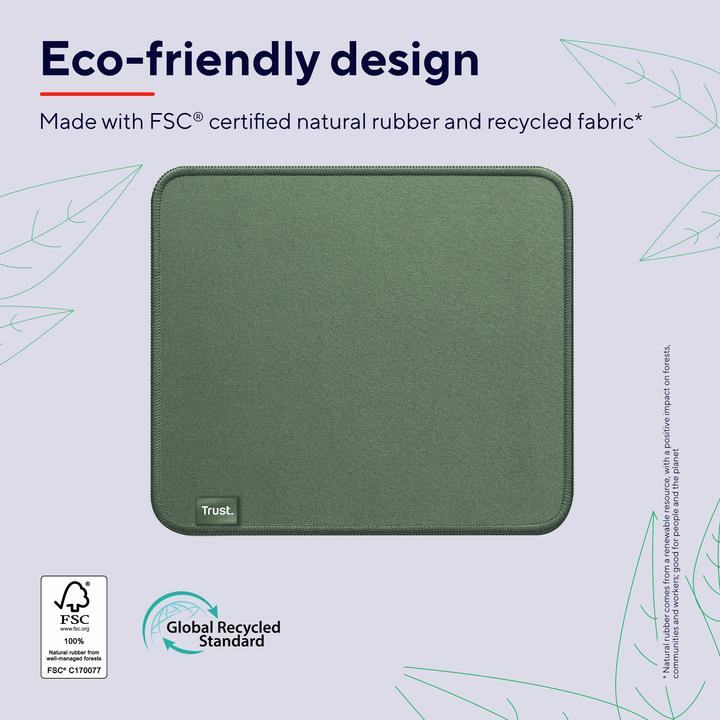 Produktbild Trust Boye Mouse Pad Eco Green (M)