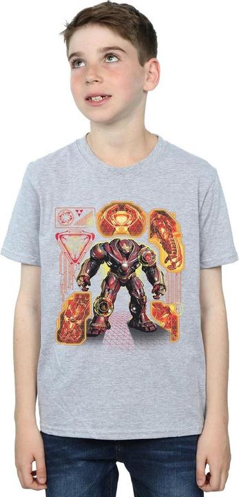 Immagine prodotto Avengers Infinity War Hulkbuster Blueprint Maglietta Ragazzi (128)