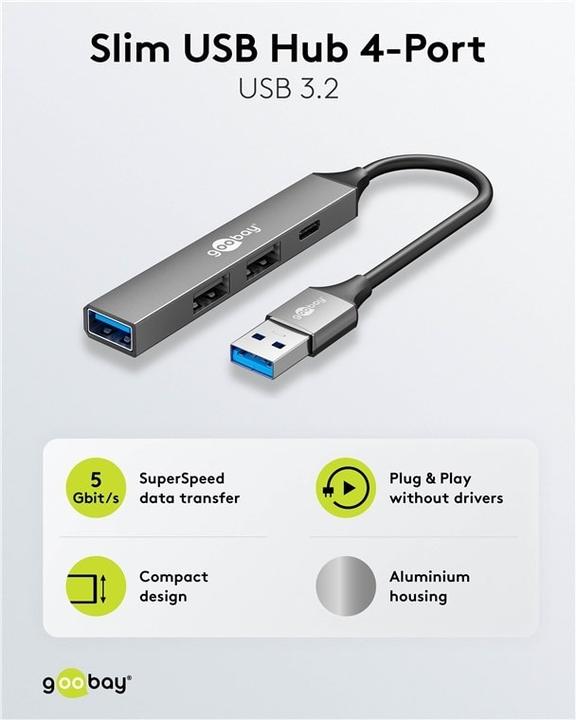 Image du produit Goobay 74458 (USB-A, 4 ports)