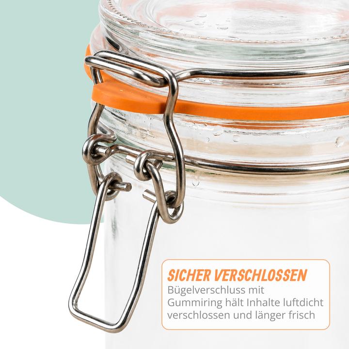 Produktbild Relaxdays 6x Einmachgläser (6 Stk., 0.50 l)