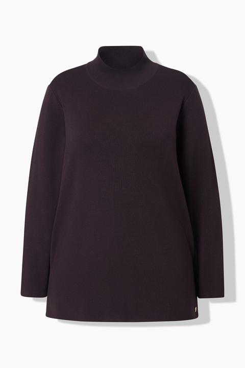 Produktbild Ulla Popken Pullover, Ripp-Stehkragen, Langarm, Feinstrick (50, 52)