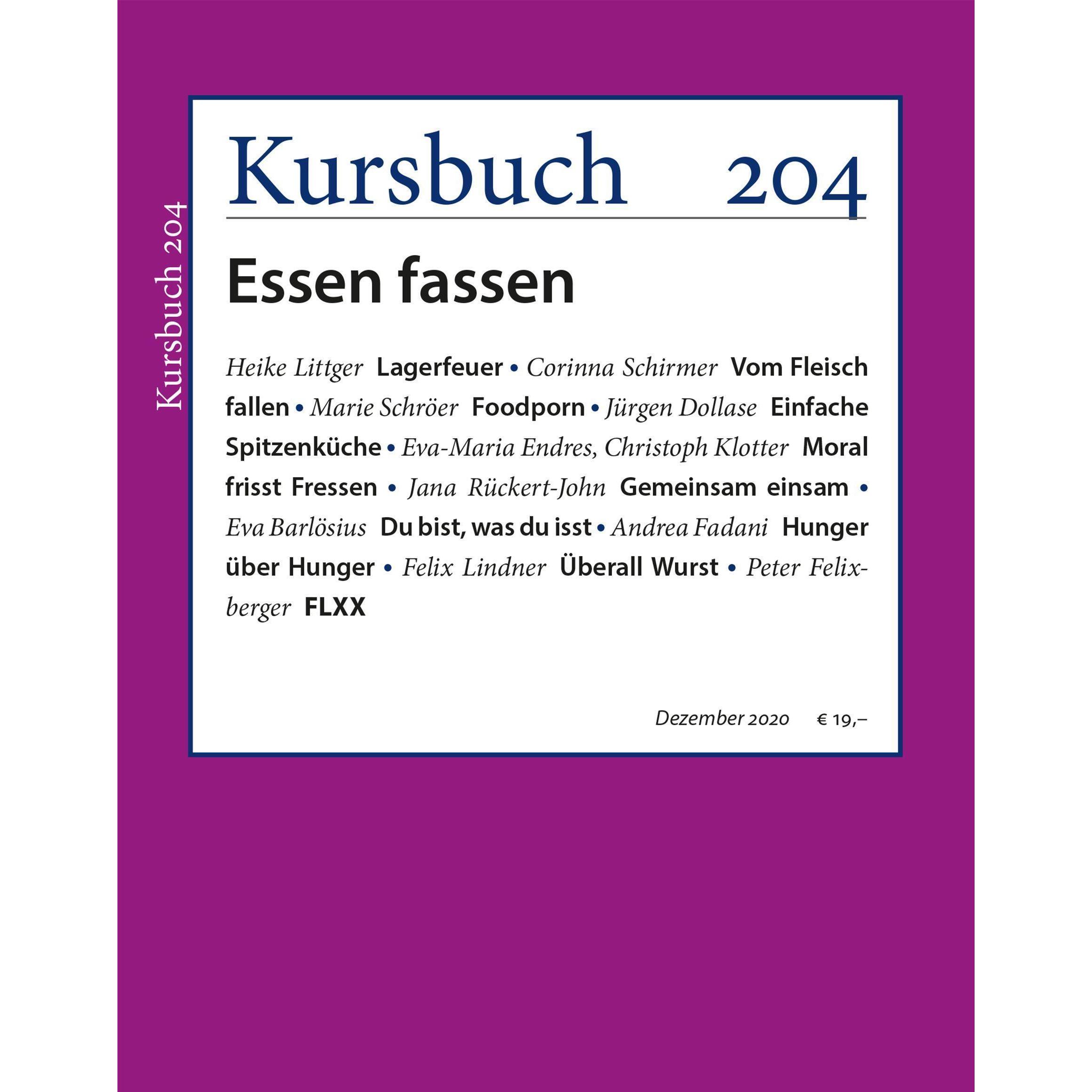 Kursbuch 204, Sachbücher von Peter Nassehi Felixberger