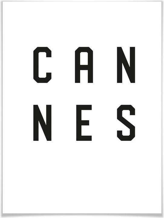 Image du produit Trenddeko Typographie Cannes (40 x 50 cm)
