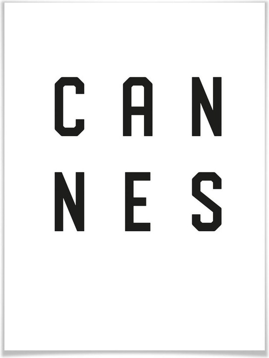 Produktbild Trenddeko Typographie Cannes (60 x 80 cm)