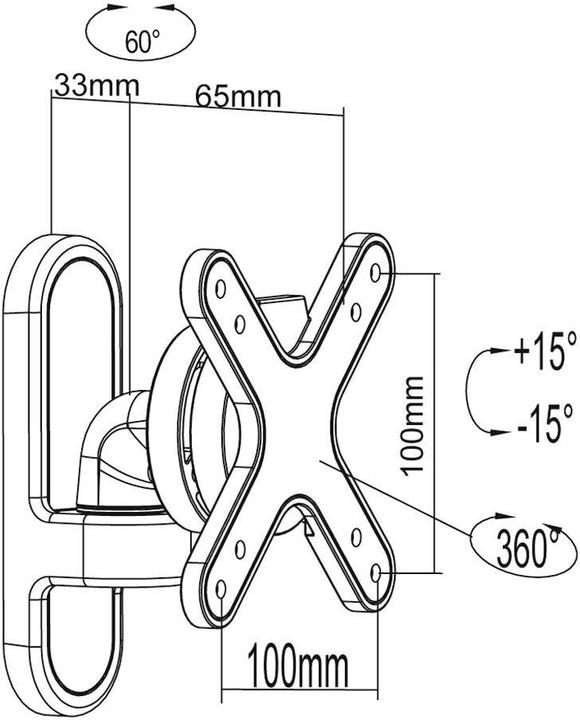 Immagine prodotto PureMounts Pm-Style-23a (Muro, 23", 35 kg)