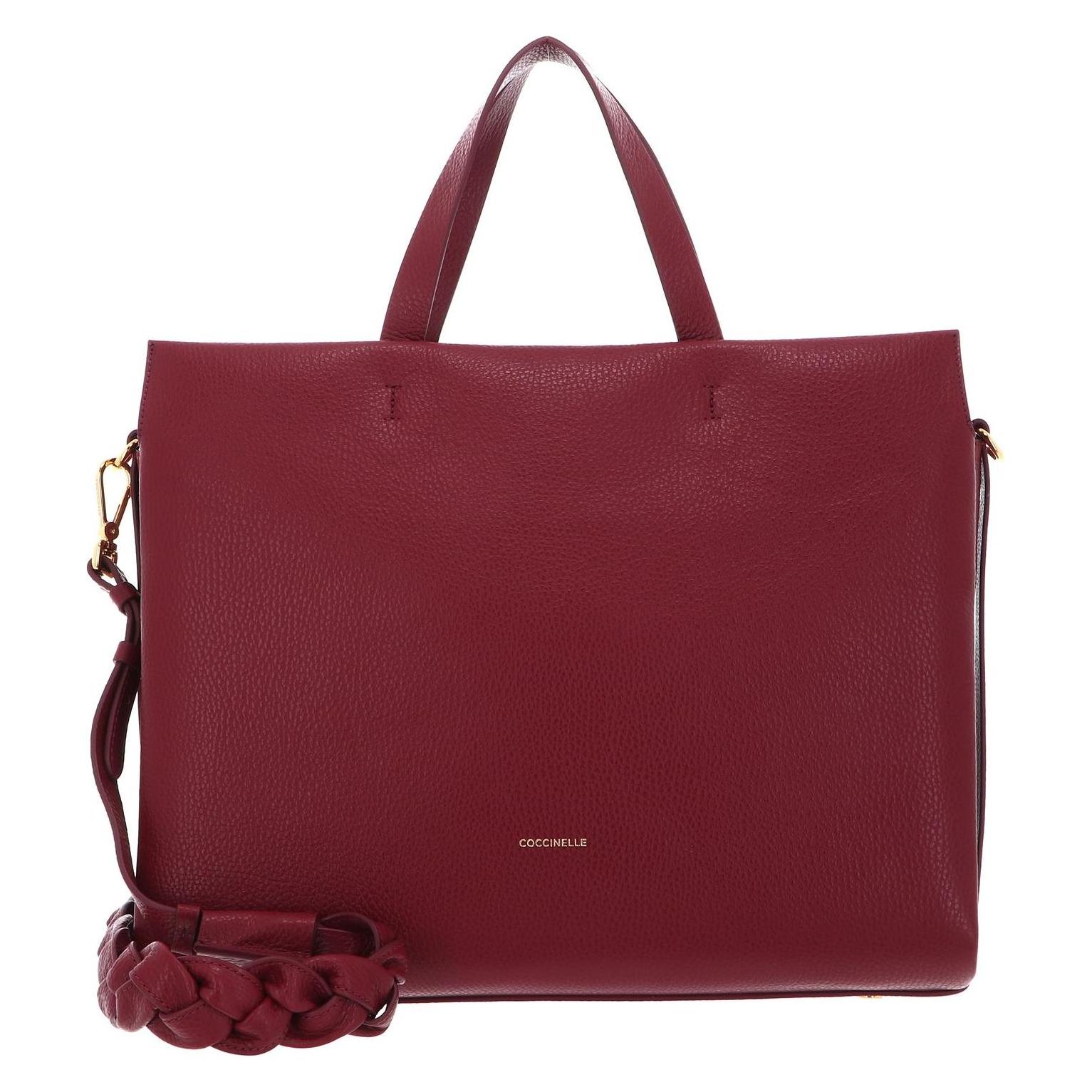 Coccinelle, Damen, Handtasche, Boheme Handbag Grained Leather, Rot